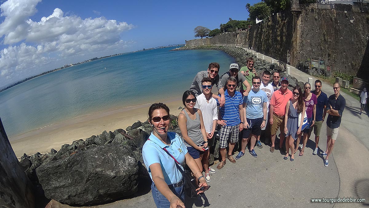 An Old San Juan walking tour with cruise passengers.